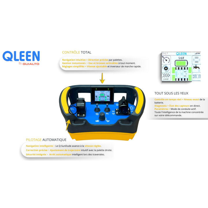 Robot autonomo per la pulizia dei pannelli solari — Q-SUN Pack | QLEEN