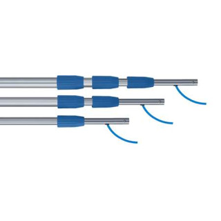 Perche télescopique passage d'eau LEWI 2x125 cm